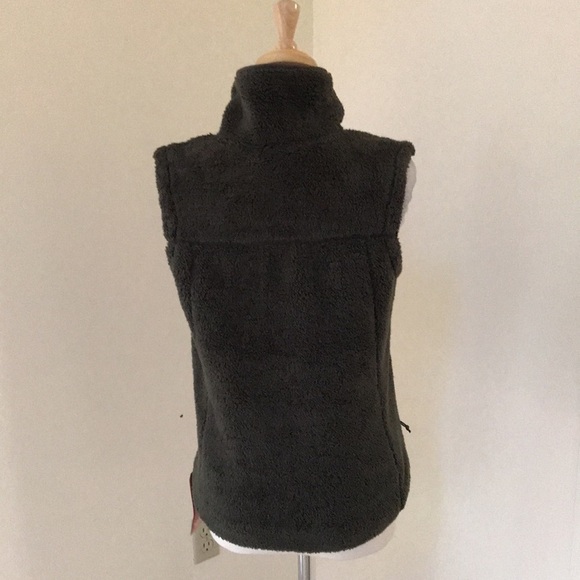 The NORTH FACE Size S taupe green campshire Sherpa zippered vest - Picture 4 of 9